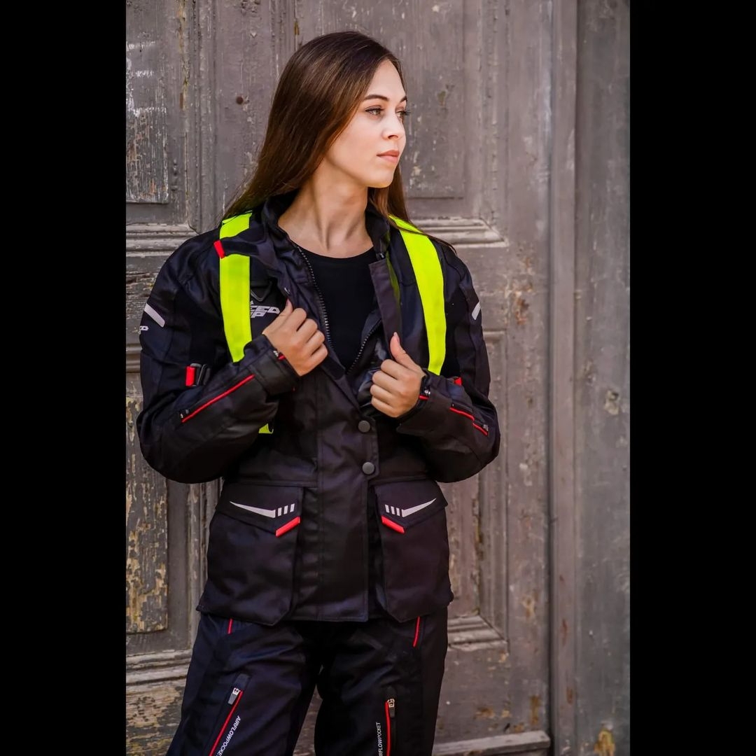 Pantaloni Moto Damă din Textil SPEED UP TREK LADY · Negru  - 1