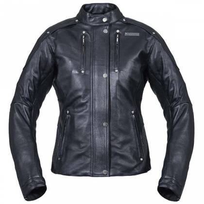 Geacă Moto Damă din Piele BRITTEN AERIS · Negru  - 0