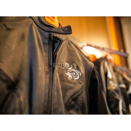 Geacă Moto Damă din Piele SIXGEAR AURORA · Negru  - 4