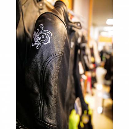 Geacă Moto Damă din Piele SIXGEAR AURORA · Negru  - 6