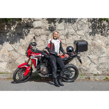 Geacă Moto Damă din Piele SIXGEAR AURORA · Negru  - 11