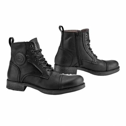 Ghete Moto din Piele FALCO KASPAR · Negru  - 0
