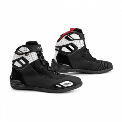 Ghete Moto din Piele & Textil FALCO JACKAL 2 AIR · Negru / Alb  - 0