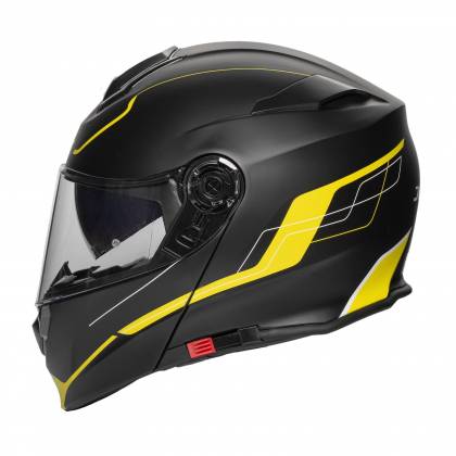 Cască Moto Flip-Up JET RUMBLE Fuze · Negru / Galben-fluo  - 1