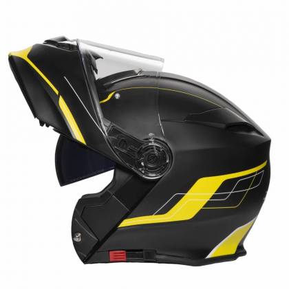 Cască Moto Flip-Up JET RUMBLE Fuze · Negru / Galben-fluo  - 3