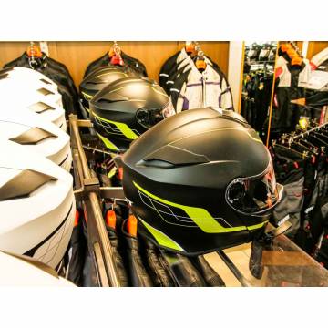 Cască Moto Flip-Up JET RUMBLE Fuze · Negru / Galben-fluo  - 5