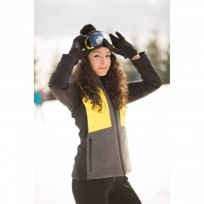 Geacă Outdoor / Schi Damă STRINDBERG 5147, Dermizax · Negru / Galben  - 4