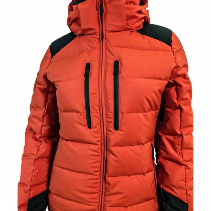 Geacă Outdoor / Schi Puf Damă STRINDBERG 5128 DEV, Dermizax · Roșu / Negru  - 6