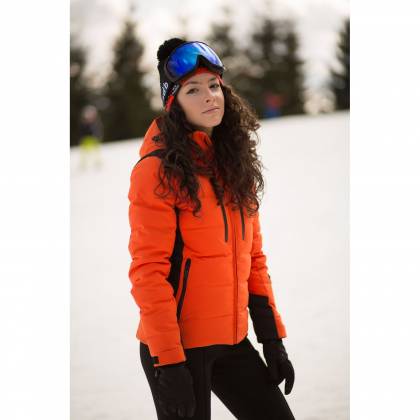 Geacă Outdoor / Schi Puf Damă STRINDBERG 5128 DEV, Dermizax · Portocaliu / Negru  - 1