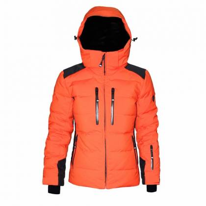 Geacă Outdoor / Schi Puf Damă STRINDBERG 5128 DEV, Dermizax · Portocaliu / Negru  - 0