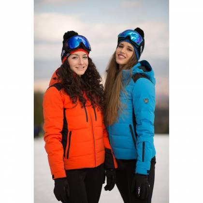 Geacă Outdoor / Schi Puf Damă STRINDBERG 5128 DEV, Dermizax · Portocaliu / Negru  - 2