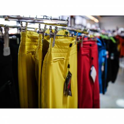 Pantaloni Outdoor / Schi Softshell Damă STRINDBERG 5072/8, Toraydelfy · Galben / Negru  - 4