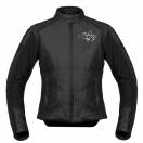 Geacă Moto Damă din Piele SIXGEAR AURORA · Negru