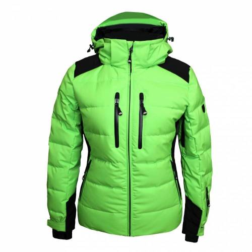 Geacă Outdoor / Schi Puf Damă STRINDBERG 5128T, Toraydelfy · Verde-Fluo / Negru 