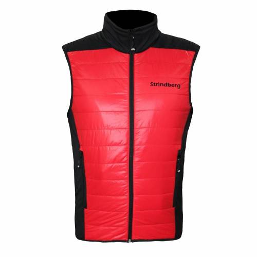 Vestă Puf STRINDBERG 2155 · Negru / Roșu 