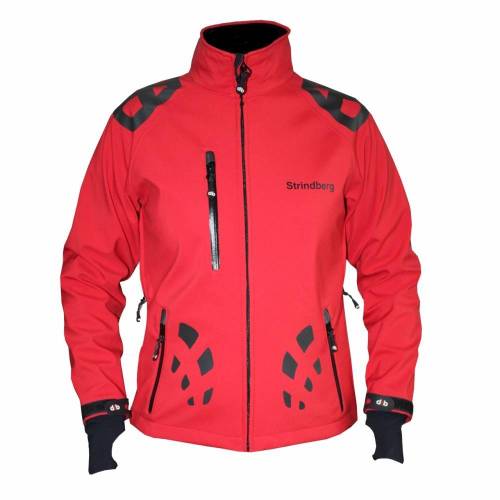 Geacă Softshell Damă STRINDBERG 5025, Toraydelfy · Negru / Roșu 