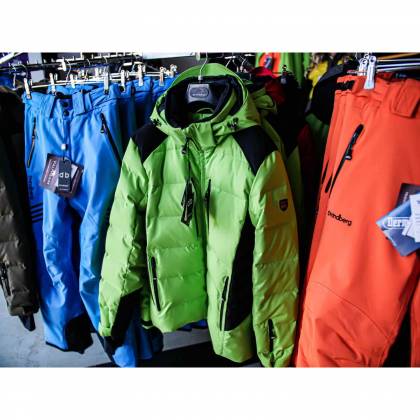 Geacă Outdoor / Schi Puf Damă STRINDBERG 5128T, Toraydelfy · Verde-Fluo / Negru  - 3