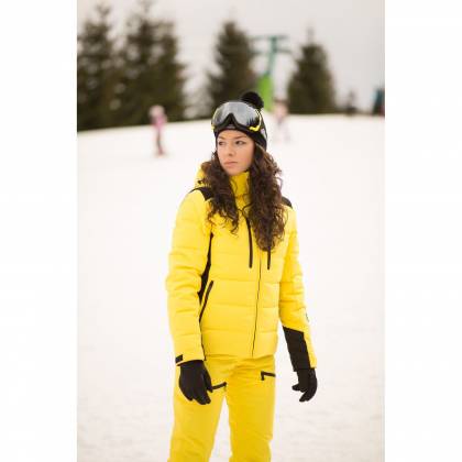 Geacă Outdoor / Schi Puf Damă STRINDBERG 5128 DEV, Dermizax · Galben / Negru  - 1