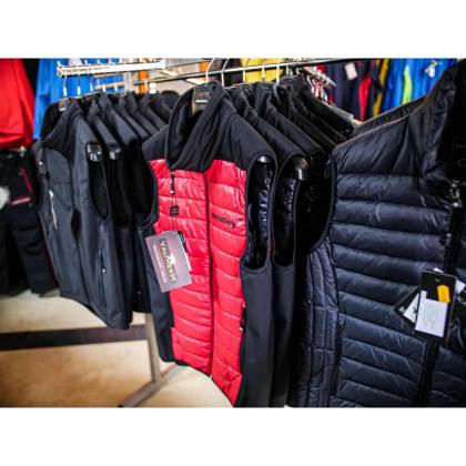 Vestă Puf STRINDBERG 2155 · Negru / Roșu  - 2