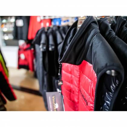 Vestă Puf STRINDBERG 2155 · Negru / Roșu  - 3