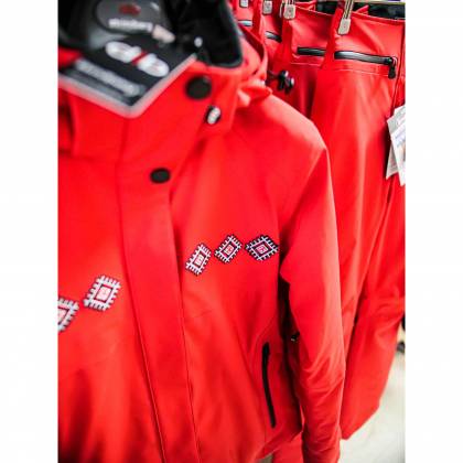 Geacă Outdoor / Schi Damă cu Motive STRINDBERG 5047D, Dermizax · Roșu / Negru  - 3