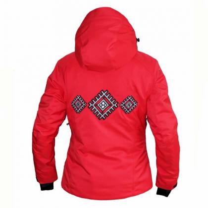 Geacă Outdoor / Schi Damă cu Motive STRINDBERG 5047D, Dermizax · Roșu / Negru  - 7