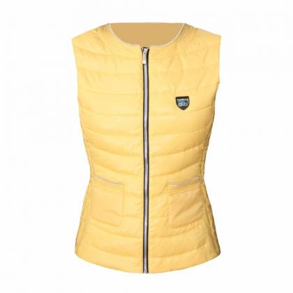 Vestă Puf Damă STRINDBERG 5093 · Galben  - 0