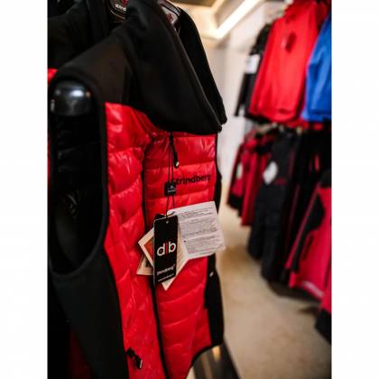 Vestă Puf Damă STRINDBERG 5155 · Roșu / Negru  - 2