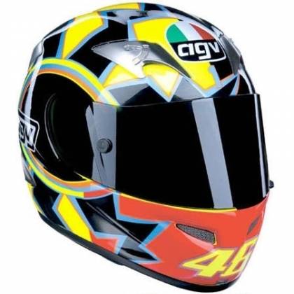 Cască Moto Integrală AGV Ti-Tech VR46 · Negru / Galben / Portocaliu  - 0