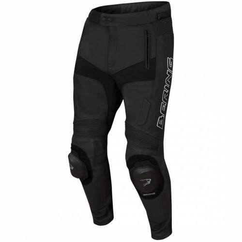 Pantaloni Moto din Piele & Textil BERING TYPE-R · Negru 