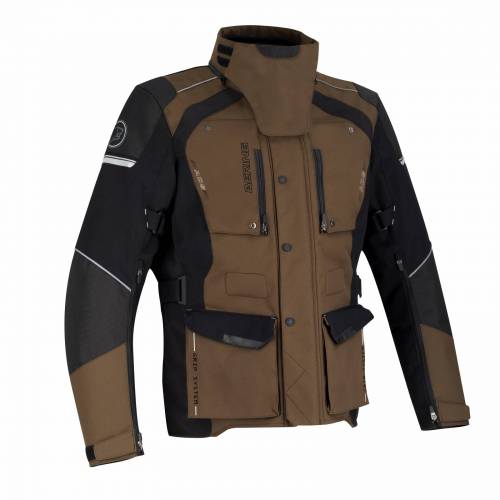 Geacă Moto din Textil BERING BRONKO · Negru / Maro 