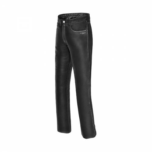 Pantaloni Moto din Piele Naturală SPEED UP RANGER · Negru 