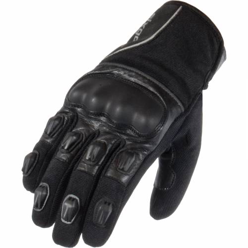 Mănuși Moto din Piele & Textil SIXGEAR MOJO · Negru 