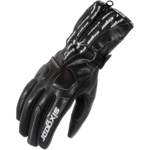 Mănuși Moto Damă din Piele SIXGEAR WENDY · Negru 
