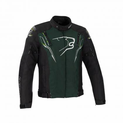 Geacă Moto din Textil BERING TIBERIUS · Negru / Kaki  - 0