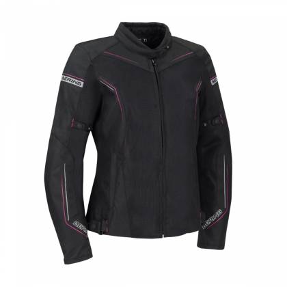 Geacă Moto Damă de Vară din Textil BERING LADY CANCUN · Negru / Roz  - 0