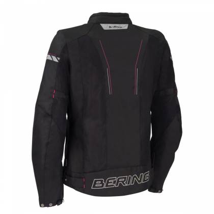 Geacă Moto Damă de Vară din Textil BERING LADY CANCUN · Negru / Roz  - 1