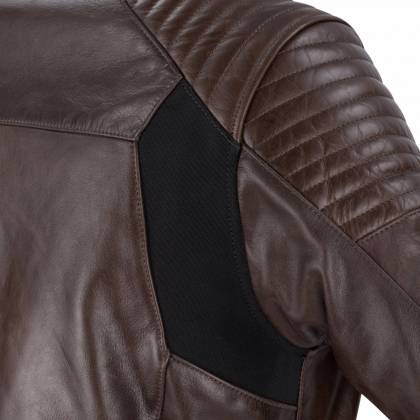 Geacă Moto din Piele & Textil BERING REX · Negru / Maro  - 12