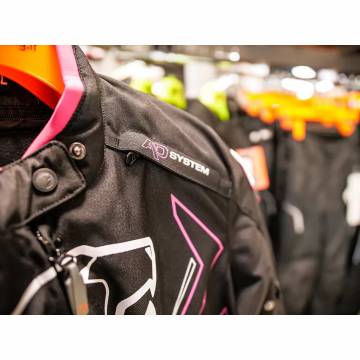 Geacă Moto Damă din Textil BERING LADY GUARDIAN · Negru / Roz  - 13