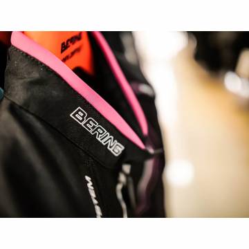 Geacă Moto Damă din Textil BERING LADY GUARDIAN · Negru / Roz  - 10
