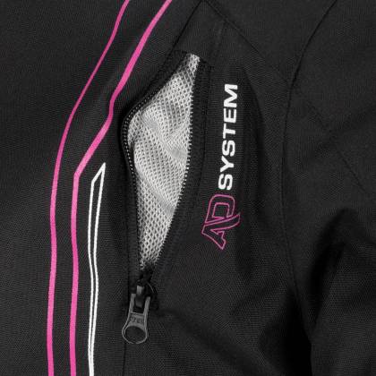 Geacă Moto Damă din Textil BERING LADY GUARDIAN · Negru / Roz  - 5