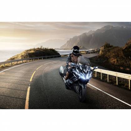 Geacă Moto din Textil BERING BRONKO · Negru / Maro  - 2