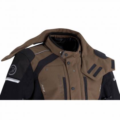 Geacă Moto din Textil BERING BRONKO · Negru / Maro  - 3