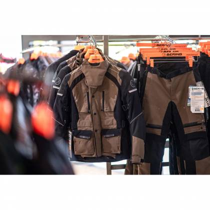 Geacă Moto din Textil BERING BRONKO · Negru / Maro  - 6