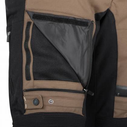 Geacă Moto din Textil BERING BRONKO · Negru / Maro  - 1