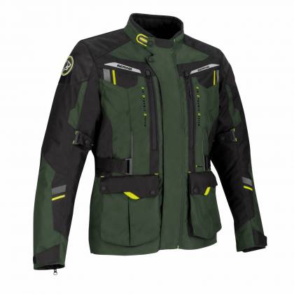 Geacă Moto din Textil BERING DARKO · Kaki / Negru  - 0
