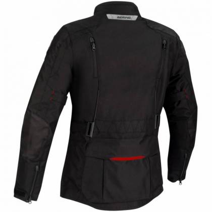 Geacă Moto Damă din Textil BERING LADY DARKO ·  Negru / Roșu  - 1