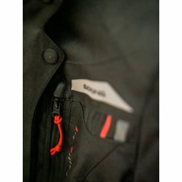 Geacă Moto Damă din Textil BERING LADY DARKO ·  Negru / Roșu  - 9