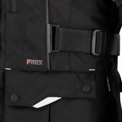 Geacă Moto Damă din Textil BERING LADY DARKO ·  Negru / Roșu  - 2