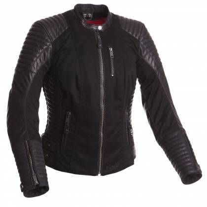 Geacă Moto Damă din Piele & Textil BERING LADY ROSITA · Negru  - 0